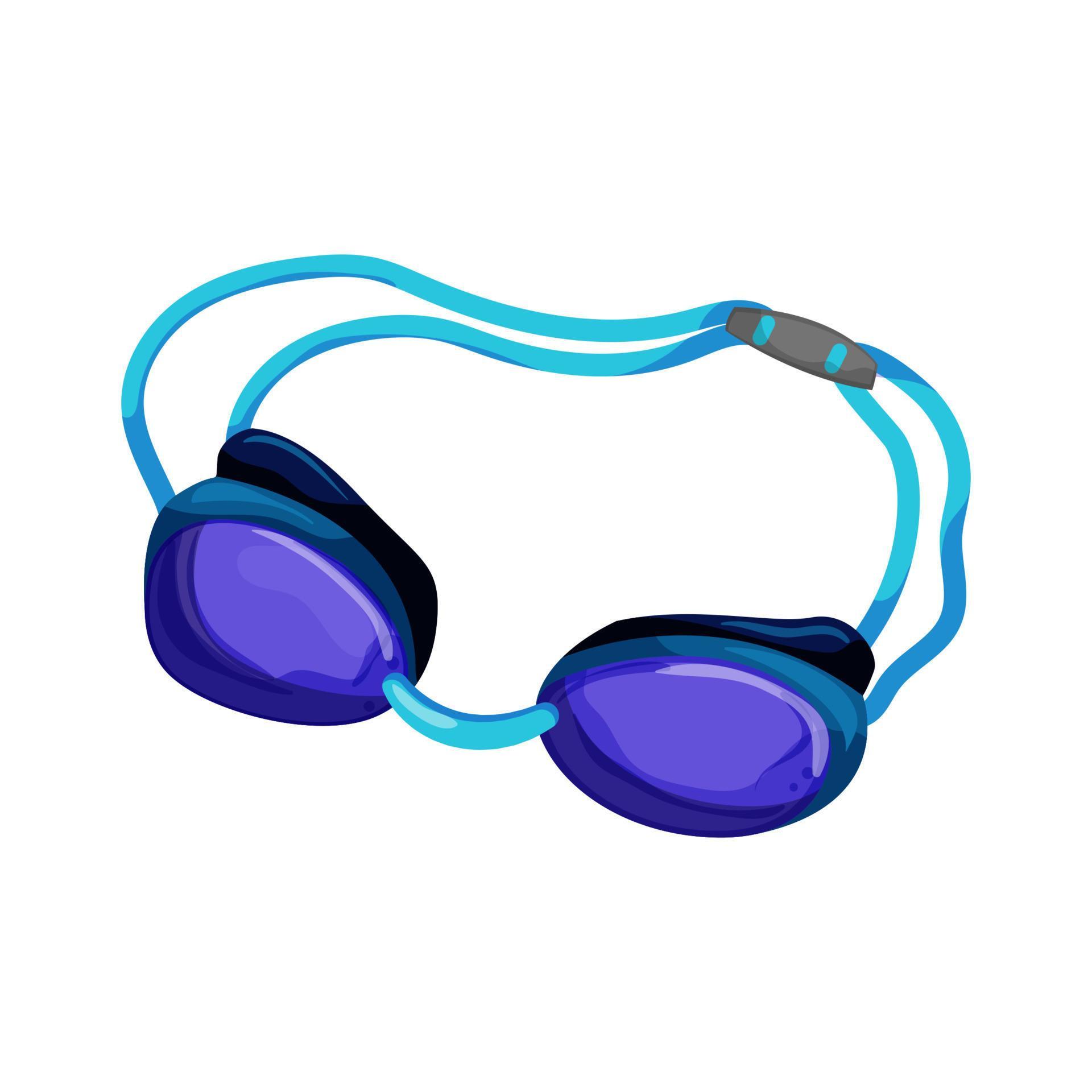 swim pool goggles cartoon vector illustration 17415166 Vector Art at