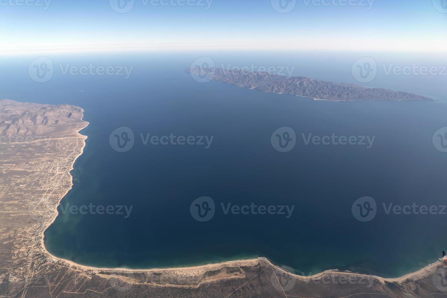 cerralvo cousteau island baja california sur aerial photo