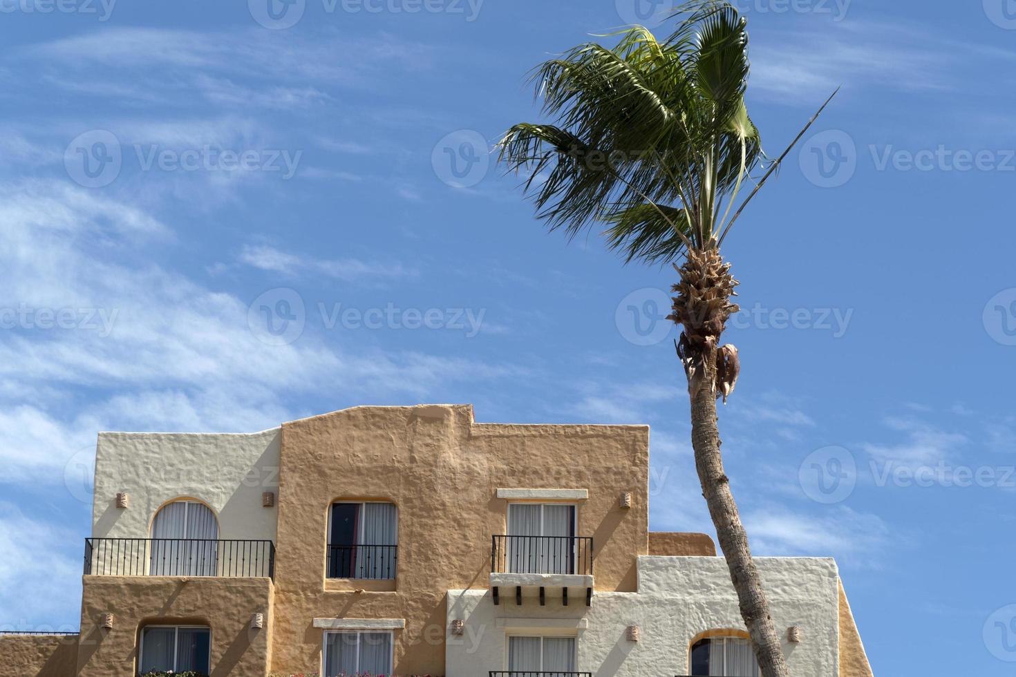 cabo san lucas traditional mexican style houses photo