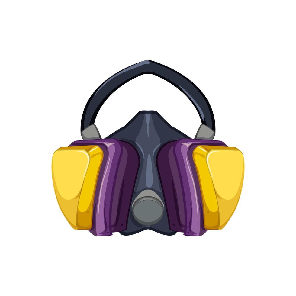 protection respirator mask cartoon vector illustration