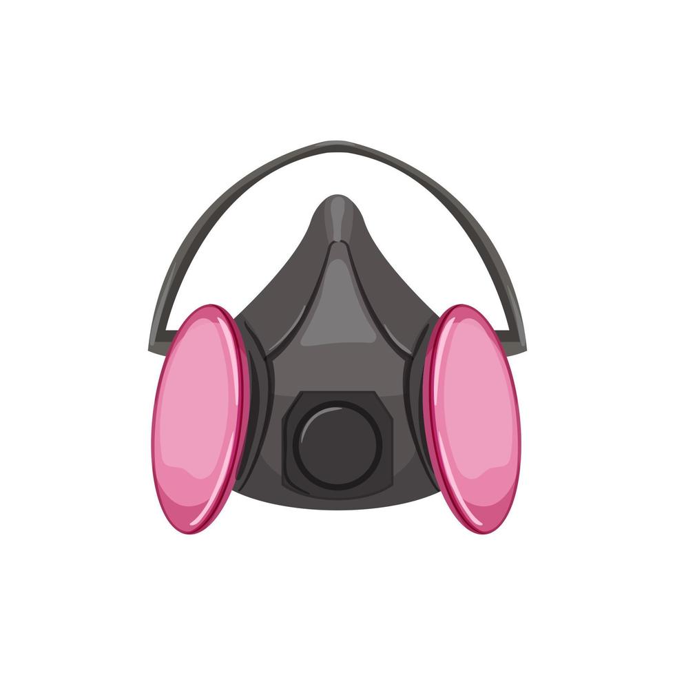 safety respirator mask cartoon vector illustration