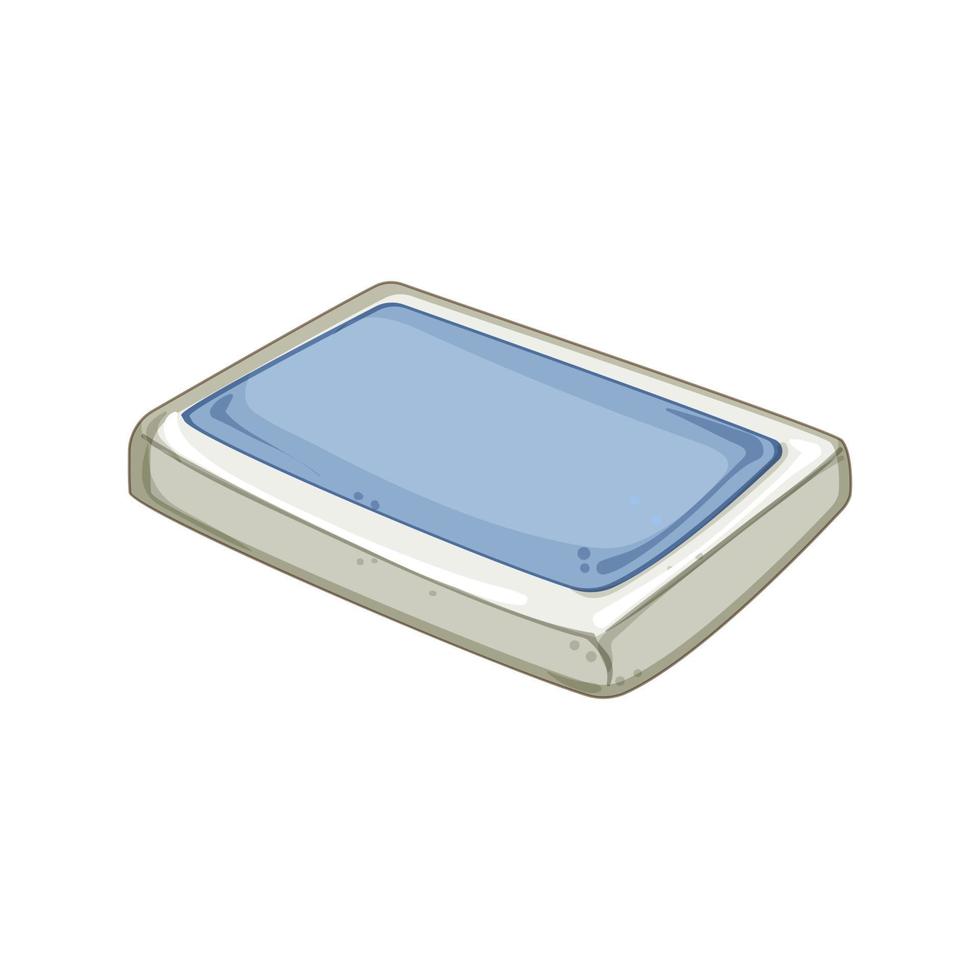 bed pillow orthopedic cartoon vector illustration