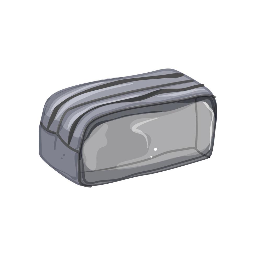 color pencil case cartoon vector illustration