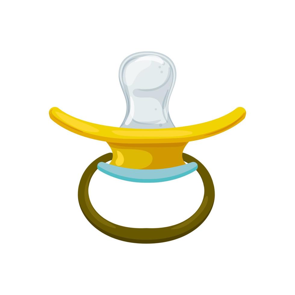 nipple pacifier baby color icon vector illustration
