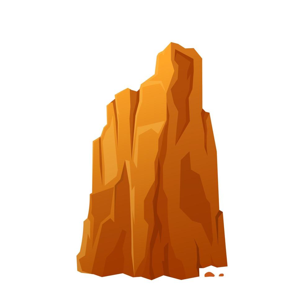 mountain peak cartoon vector illustration