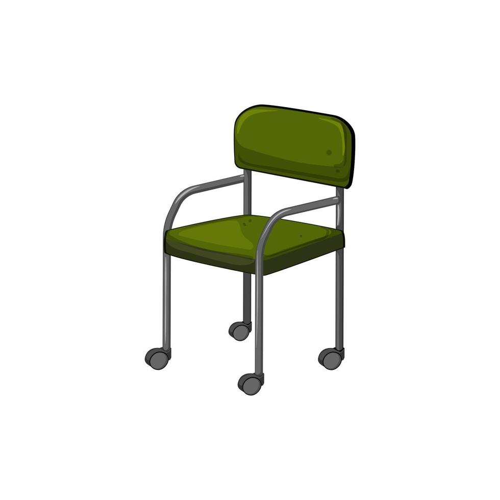 ilustración de vector de dibujos animados de silla de oficina moderna