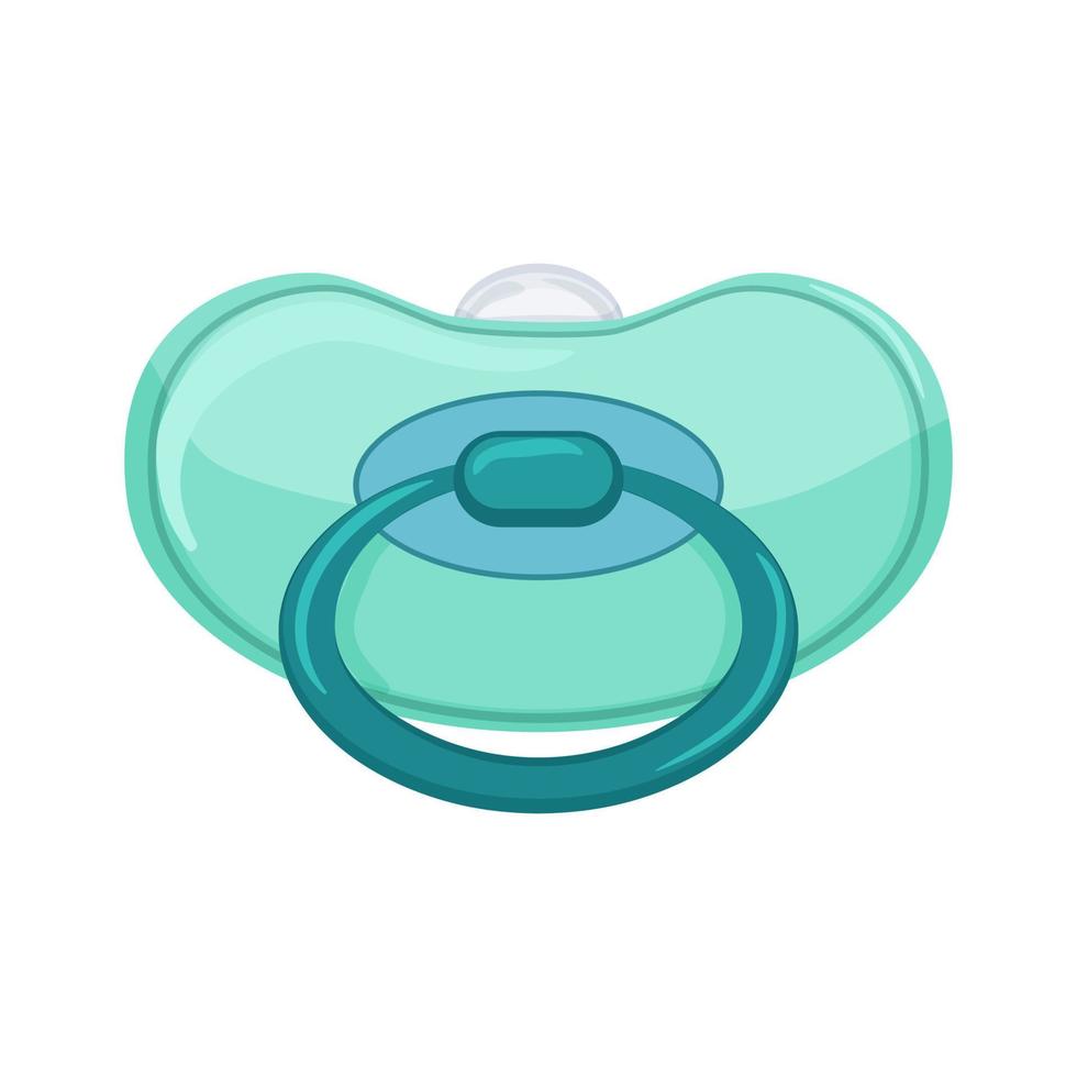 soother pacifier baby color icon vector illustration