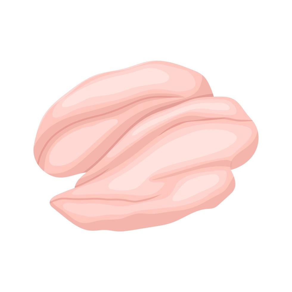 chicken meat cartoon vector illustration