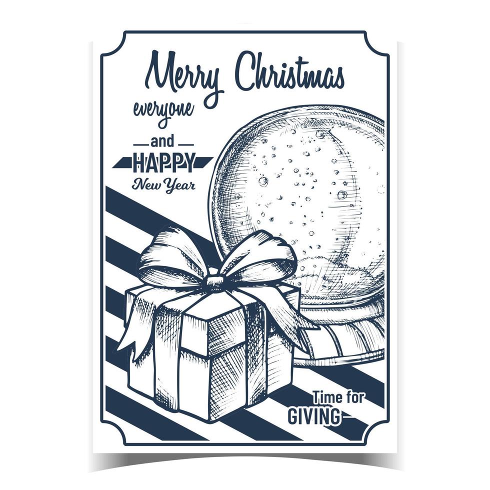 Merry Christmas Gifts Advertising Banner Vector