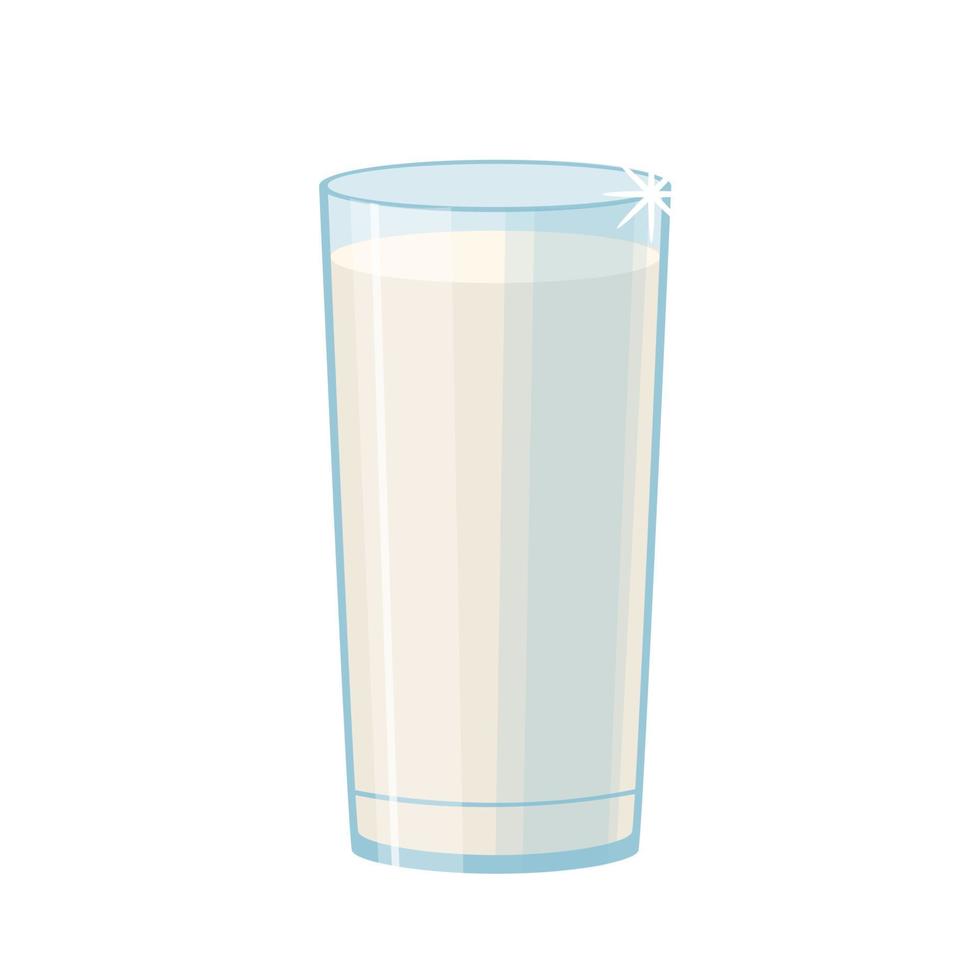 ilustración de vector de dibujos animados de taza de leche