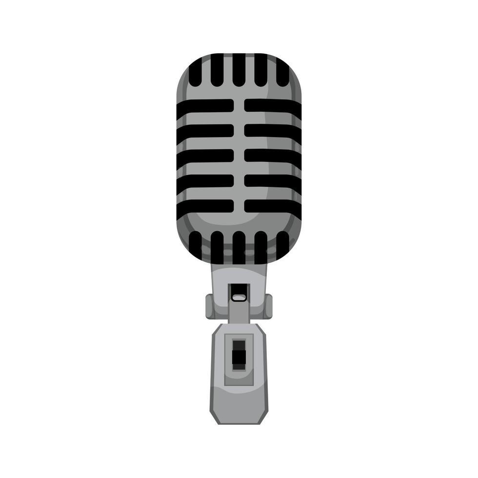 micrófono de radio micrófono música dibujos animados vector ilustración