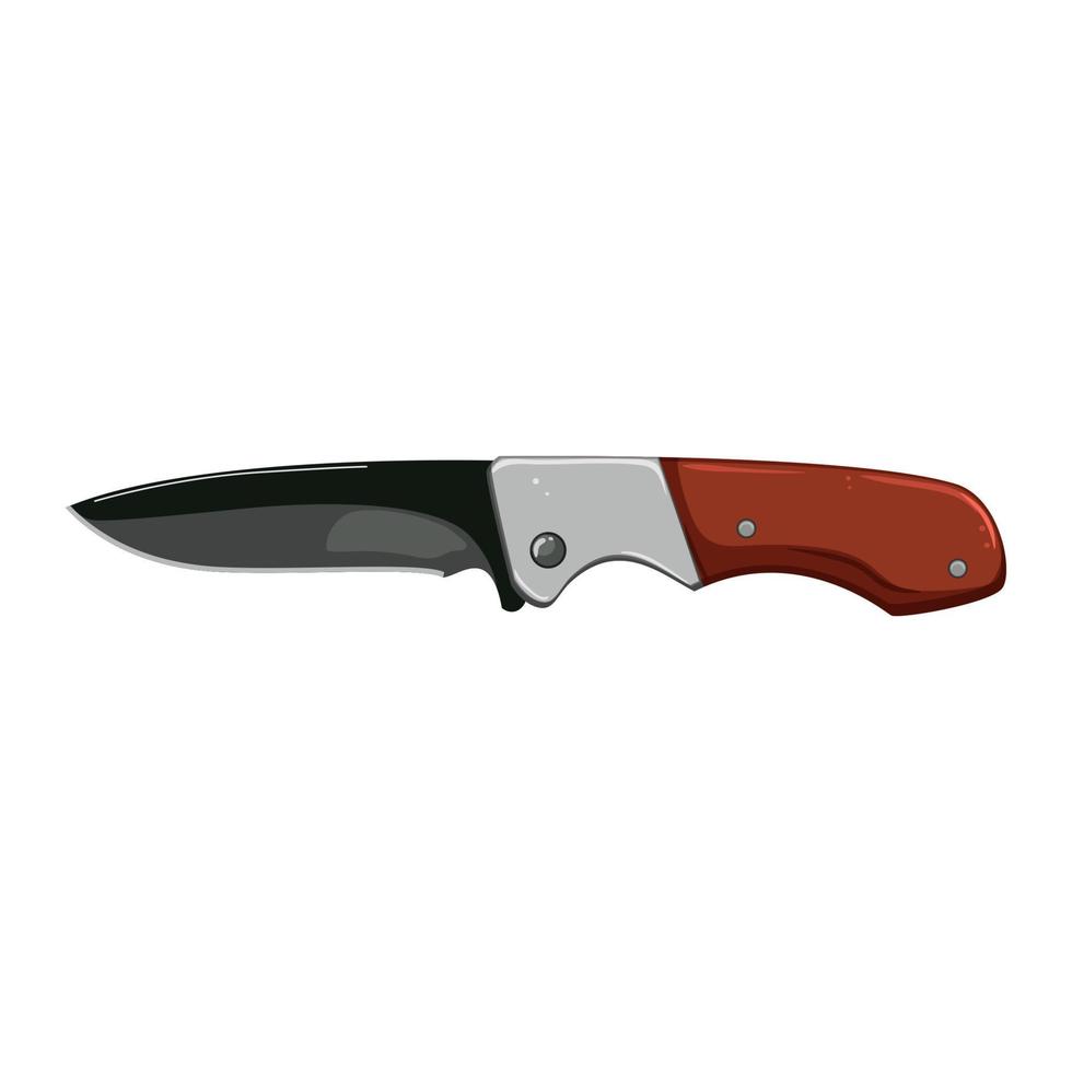 tool military knife cartoon vector illustration
