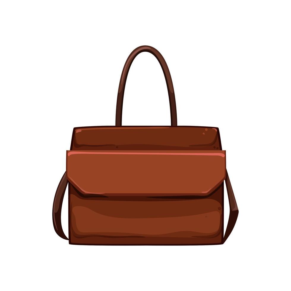 girl business bag cartoon vector illustration