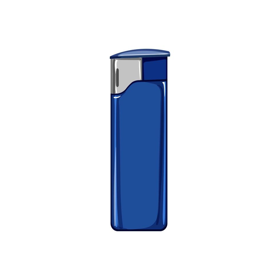 plastic lighter fire cartoon vector illustration