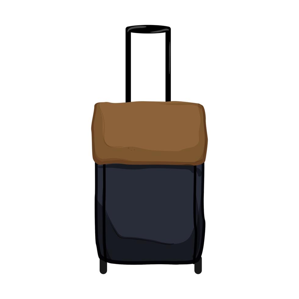 trip luggage bag cartoon vector illustration