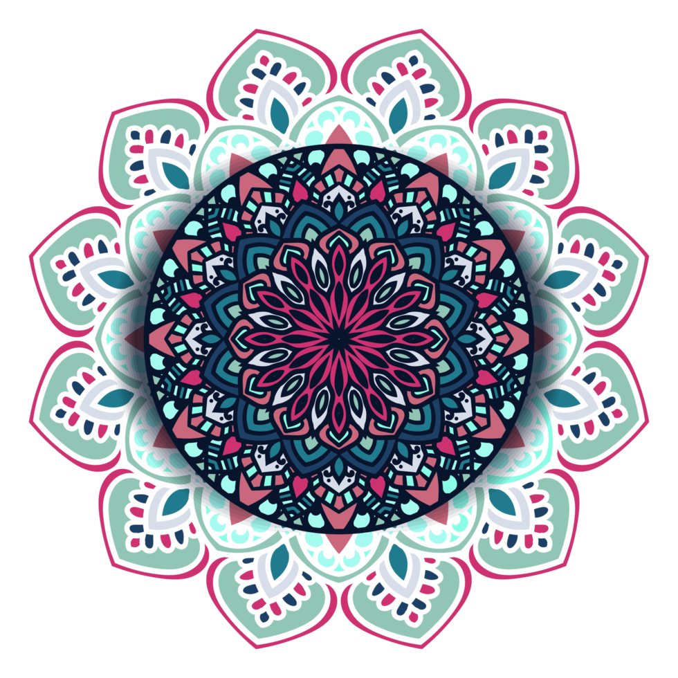Colorful Decorative Mandala Ornament png