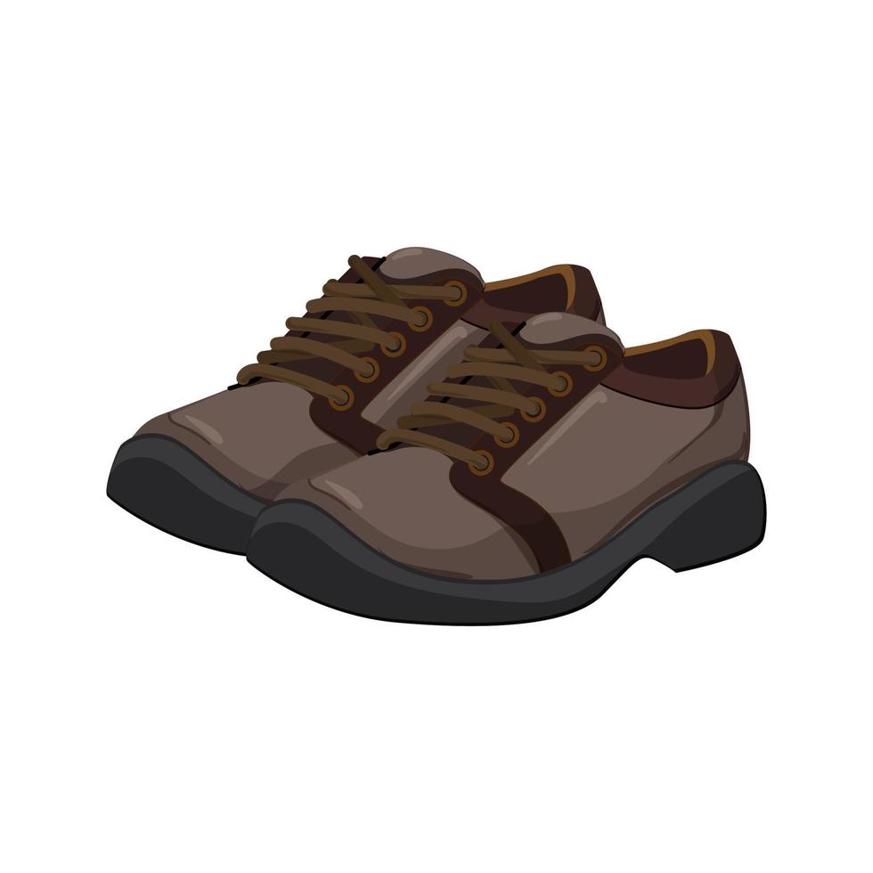 male man shoes cartoon vector illustration