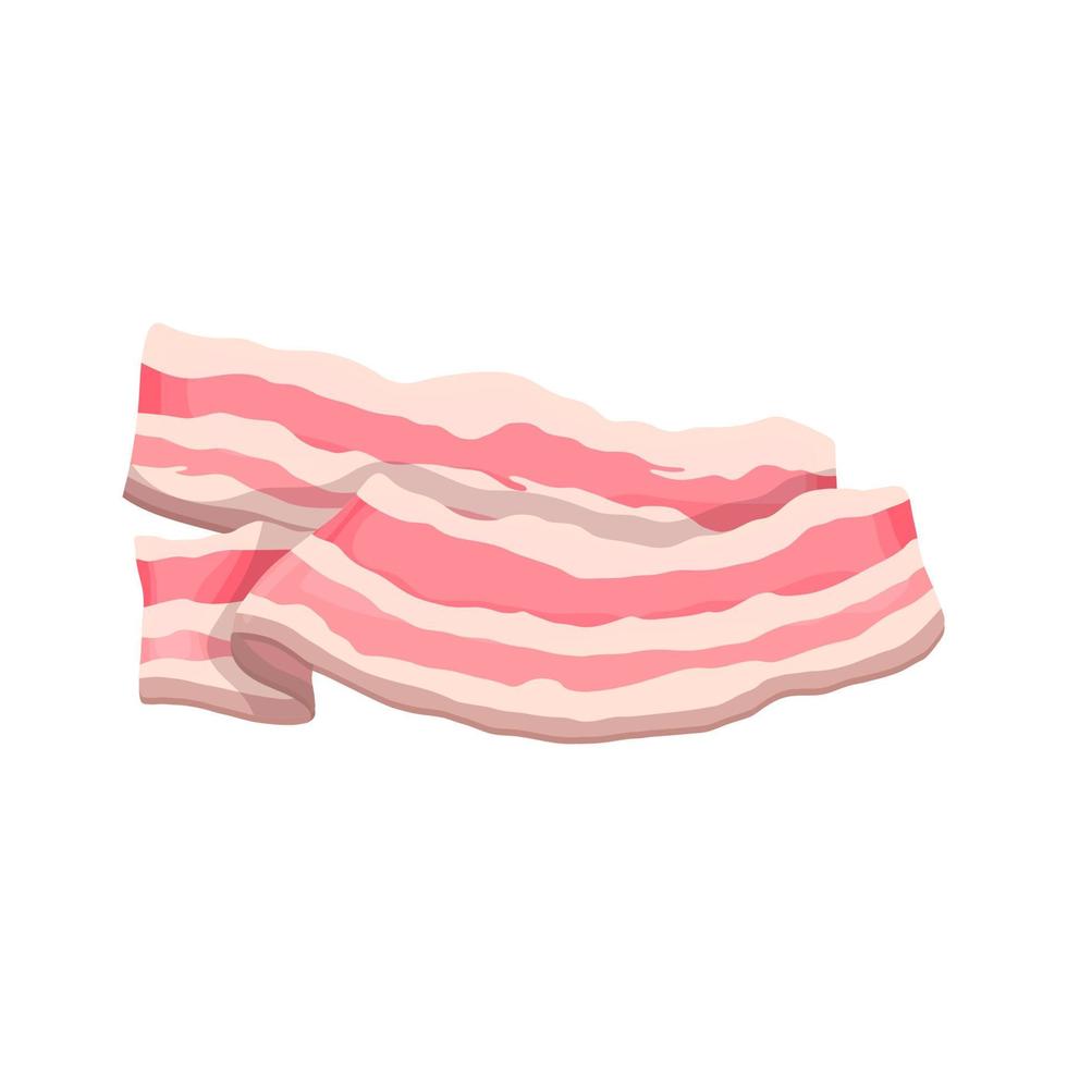 bacon meat cartoon vector illustration