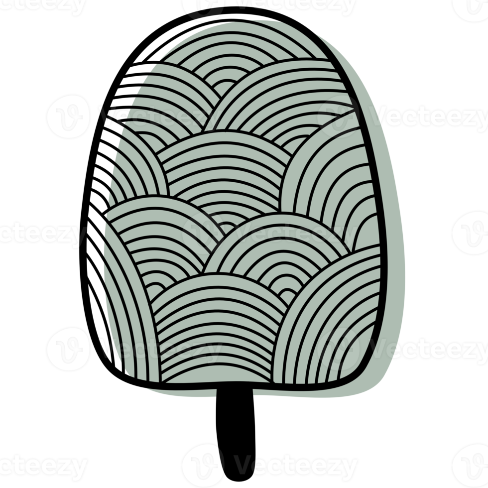 Cute Tree Doodle PNG Collection