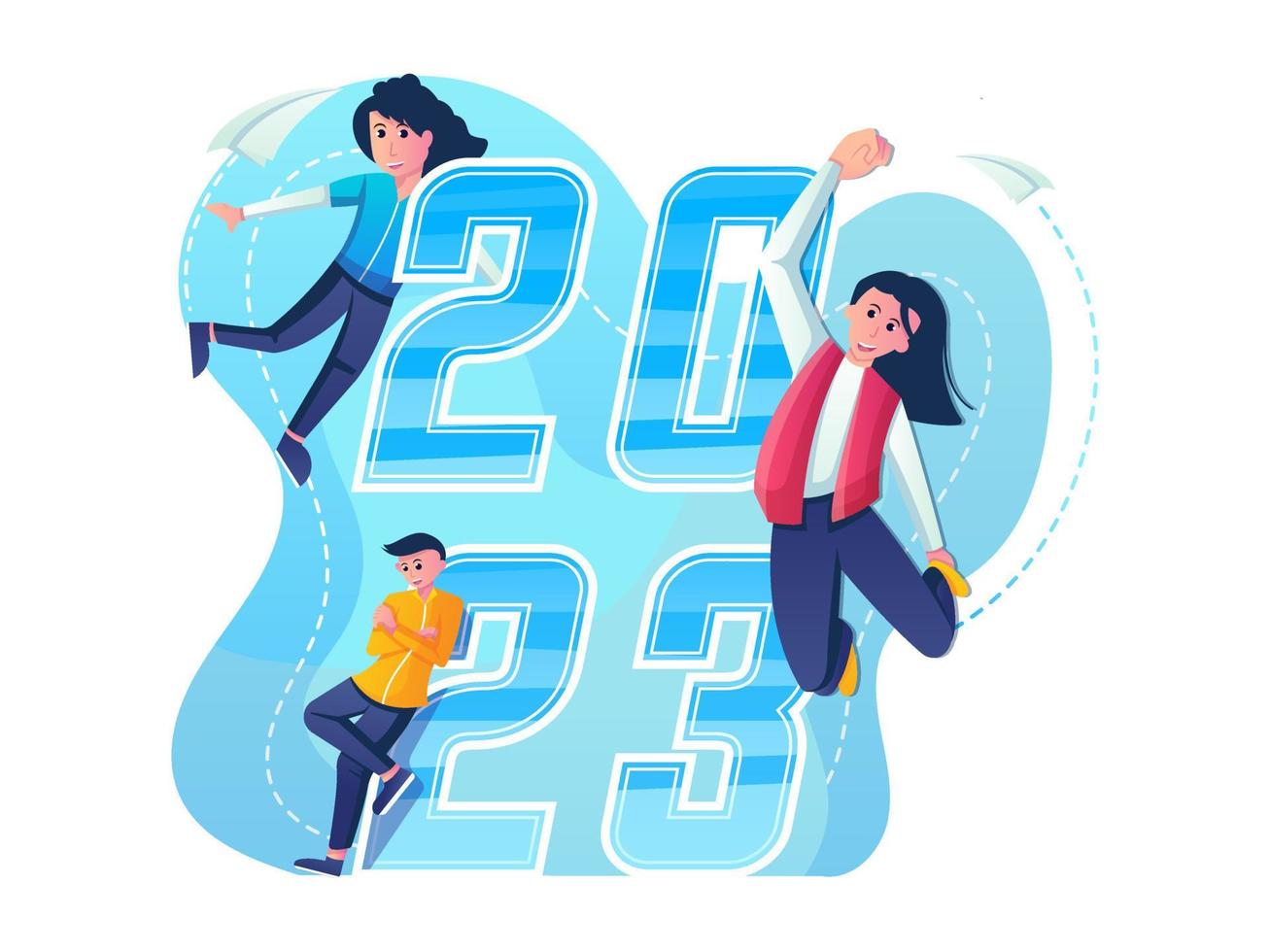 Happy New Year Illustration vector