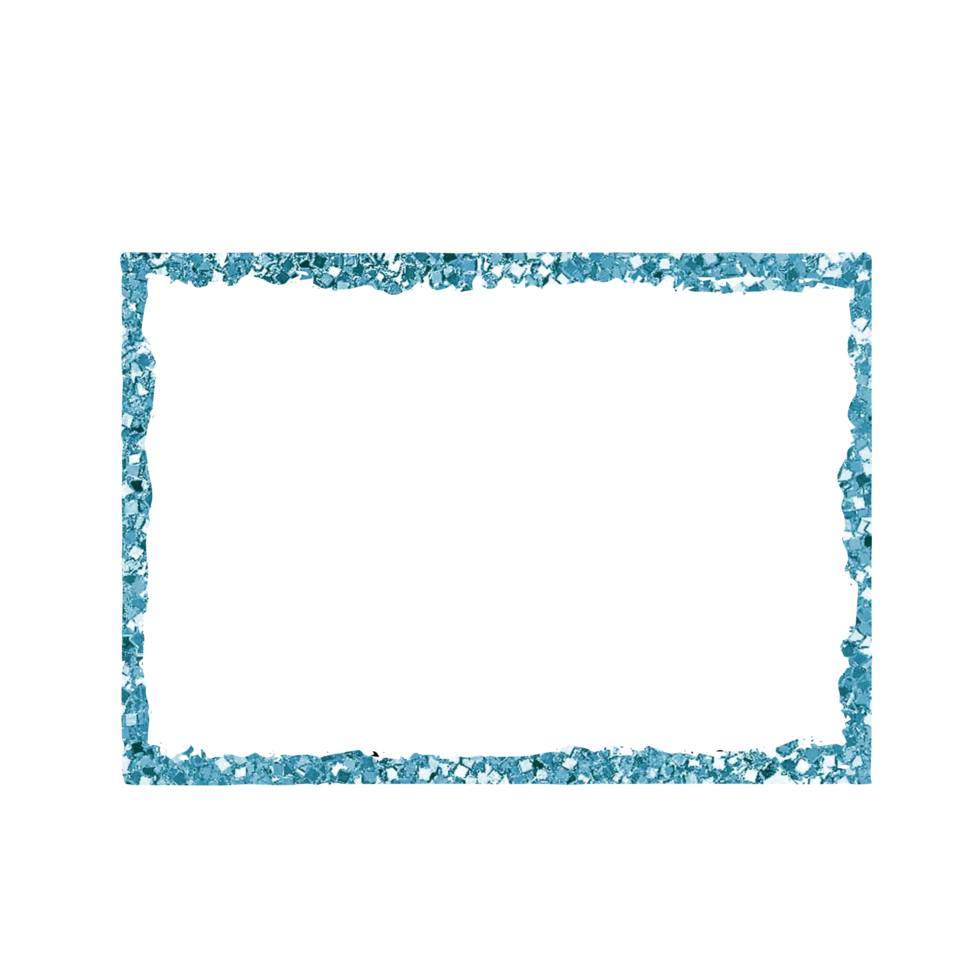 hand drawn frame glitter png