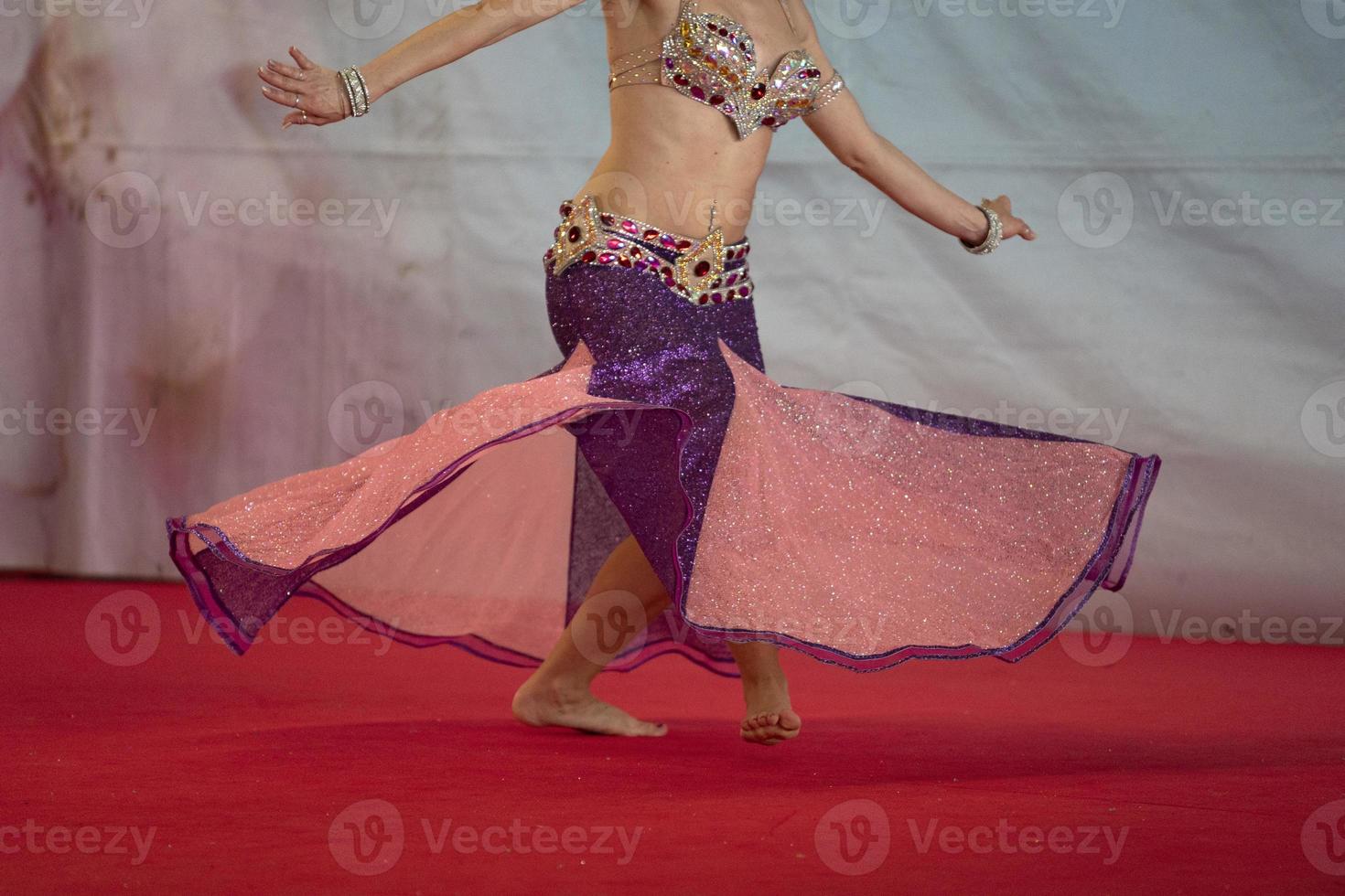 Oriental belly dancer beutiful move photo