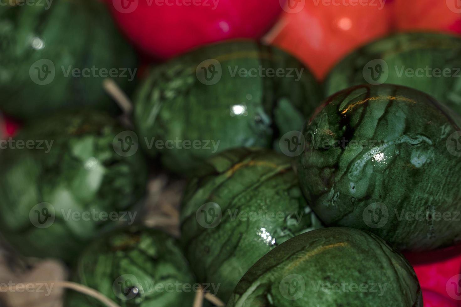 painted eggs at the Valencia Market photo