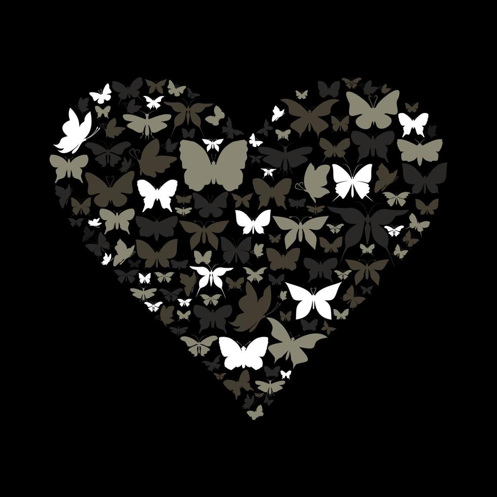 Butterflies for design. A vector illustration