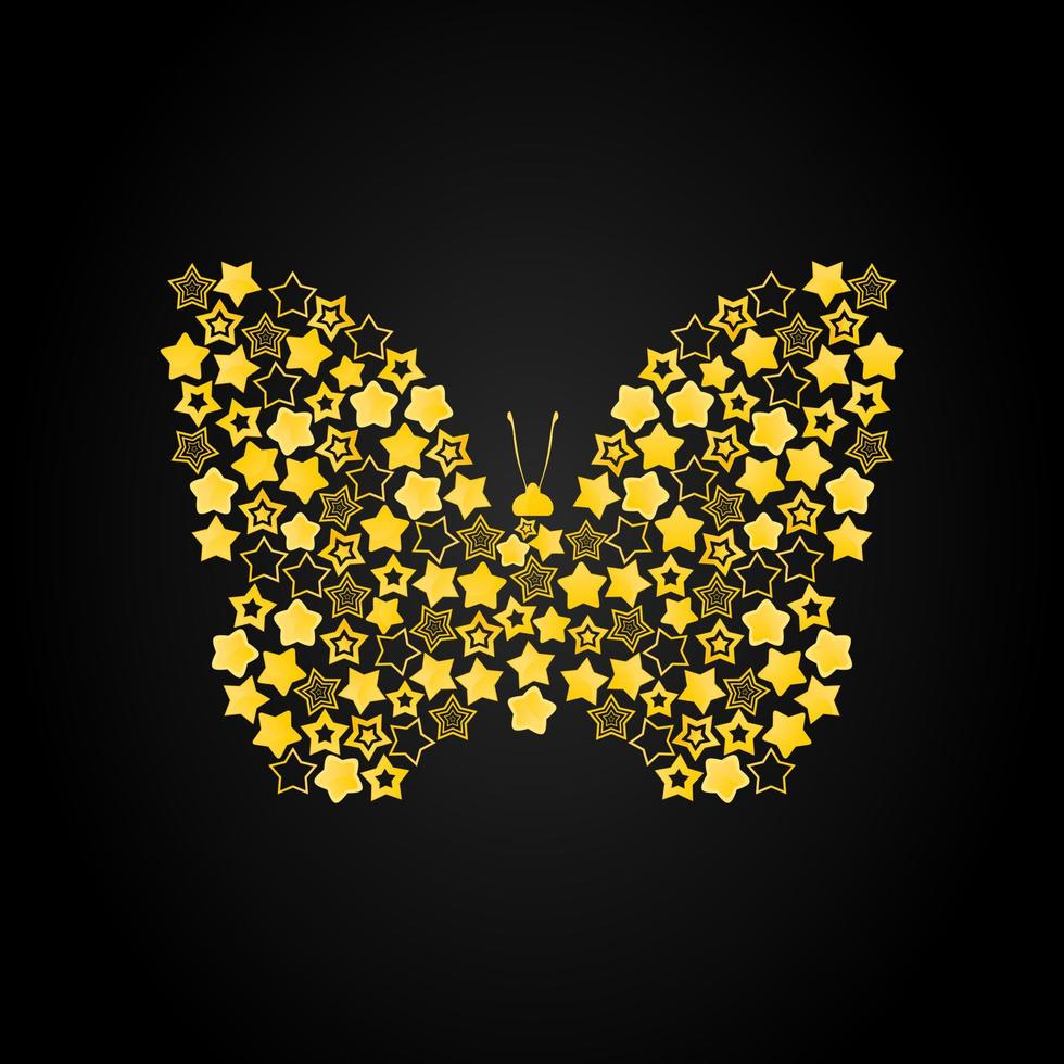 mariposas para el diseño. una ilustración vectorial vector