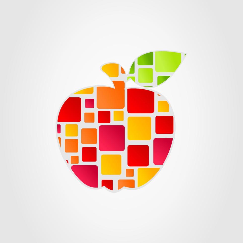 The Apple. Vector illustration