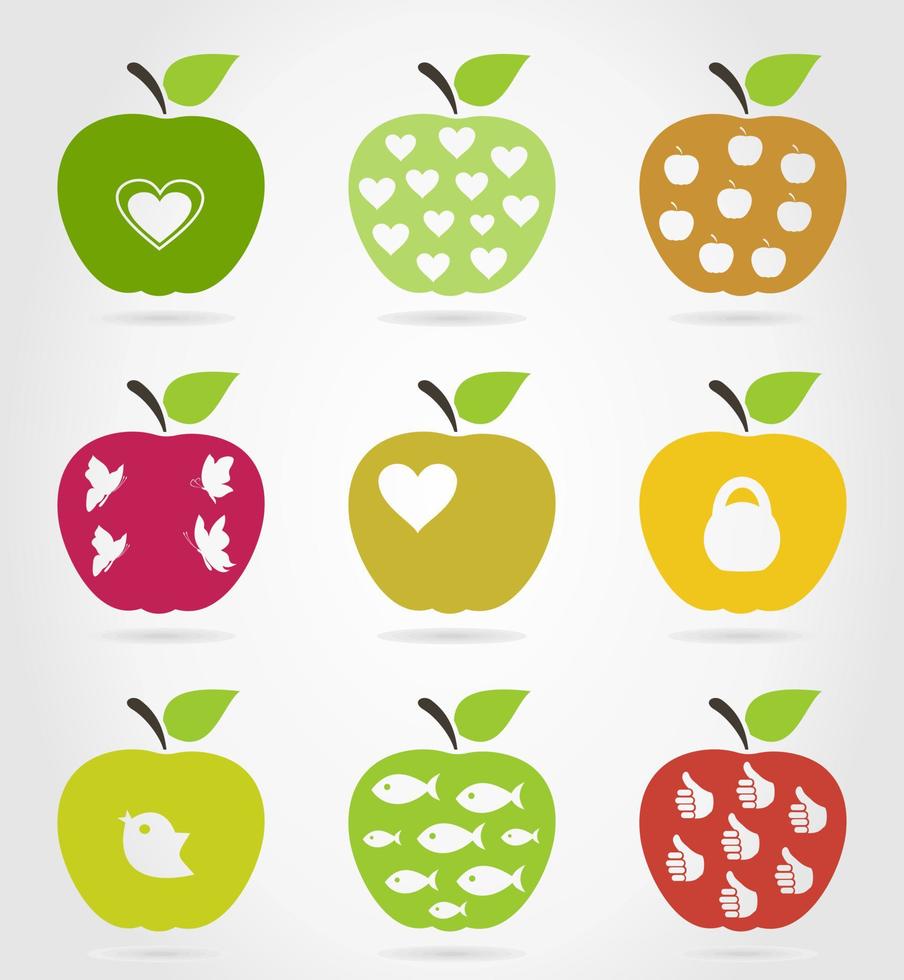 The Apple. Vector illustration