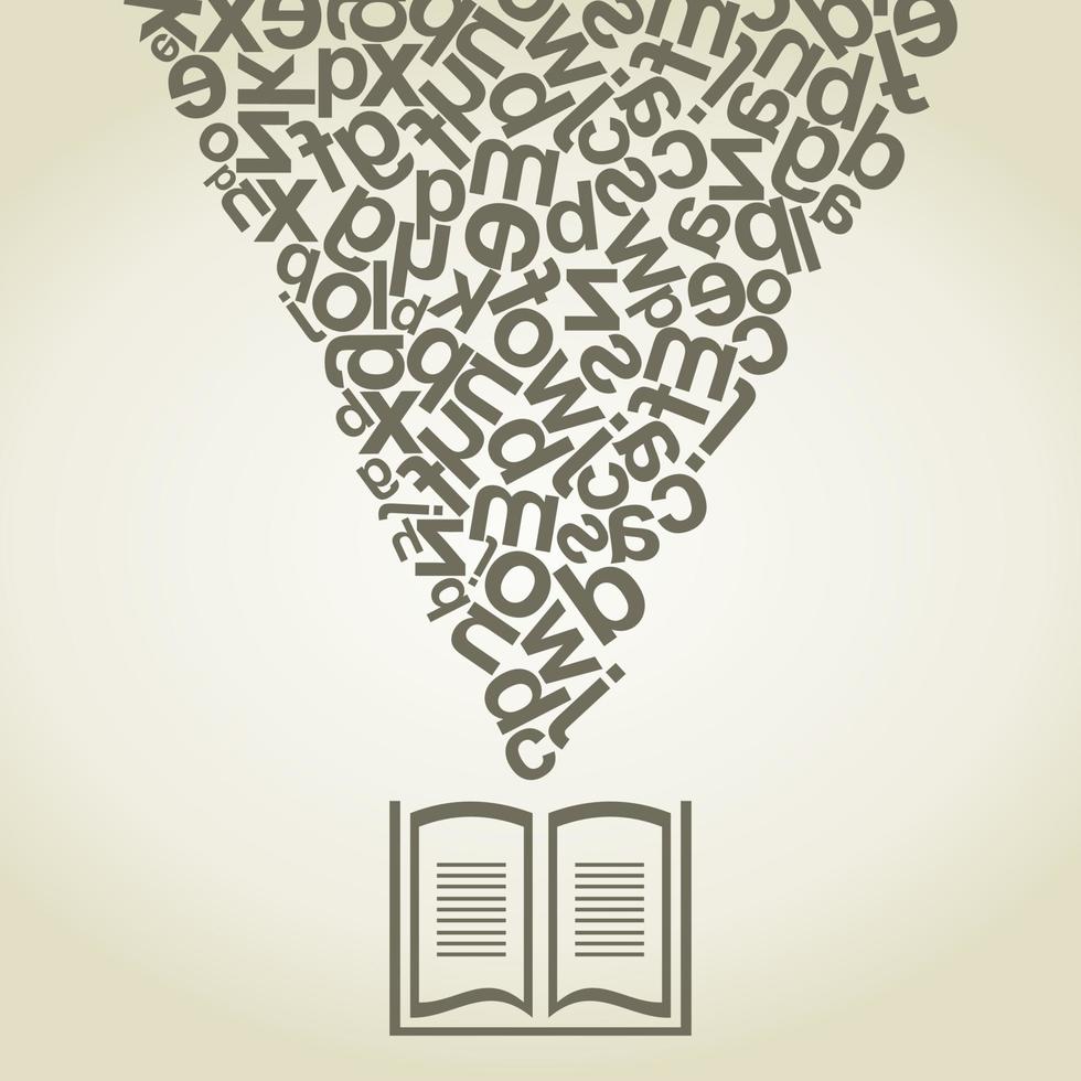 Set of icons of books. A vector illustration