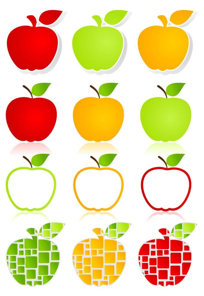 The Apple. Vector illustration