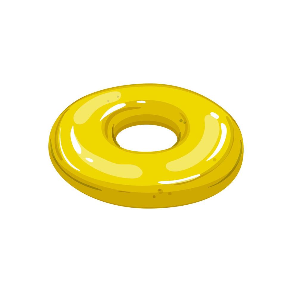 pool inflatable ring cartoon vector illustration