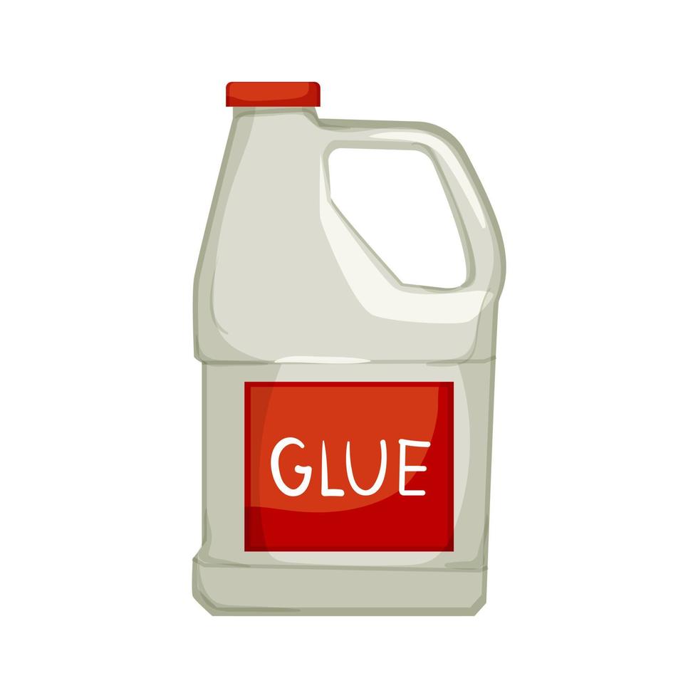 office glue bottle cartoon vector illustration