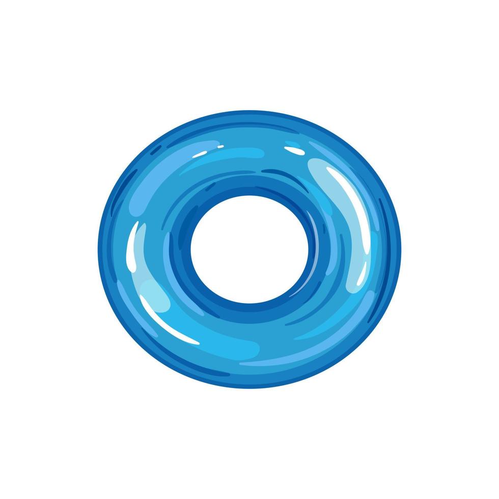 travel inflatable ring cartoon vector illustration