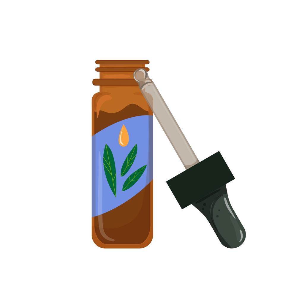 glass fragrance oil color icon vector illustration