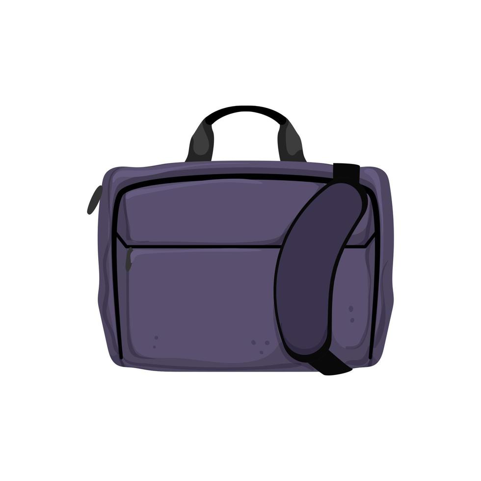 ilustración de vector de dibujos animados de bolsa de portátil de viaje