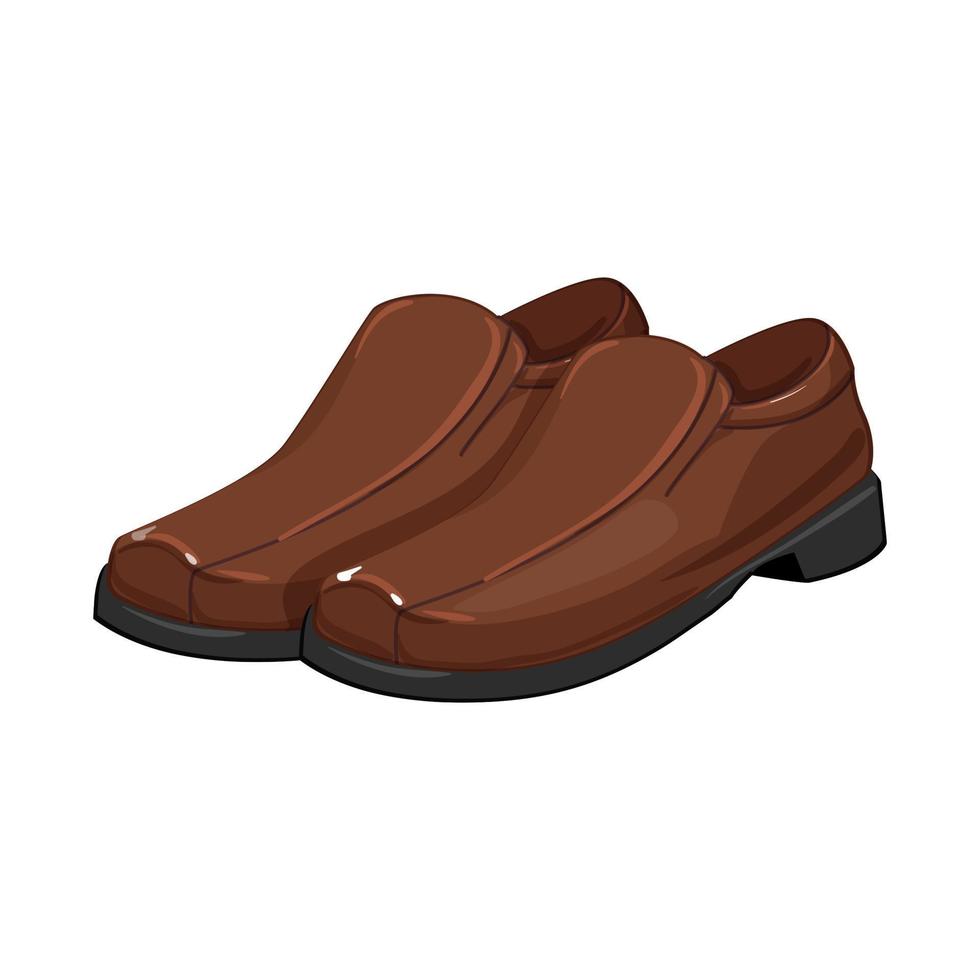 casual man shoes cartoon vector illustration