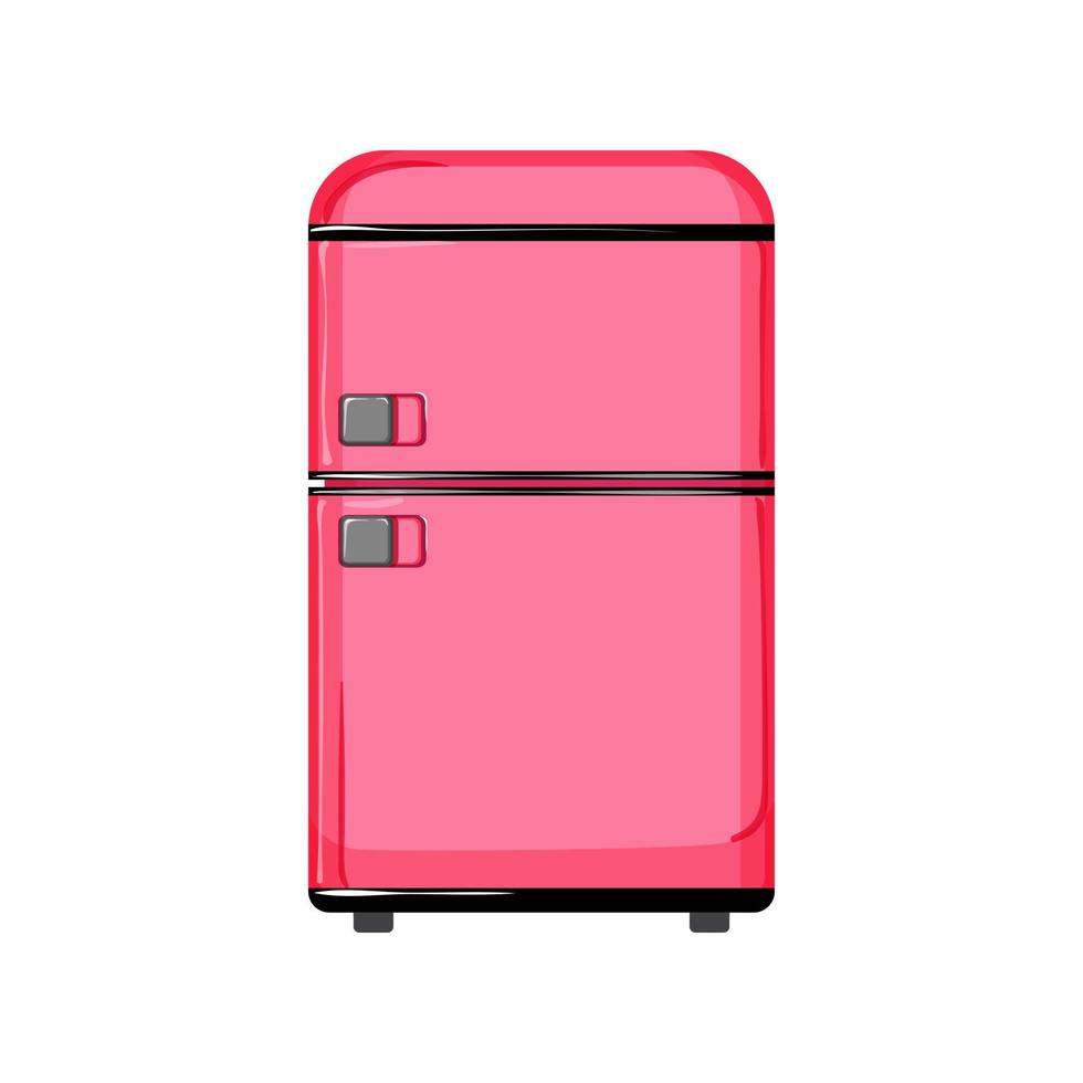 freezer fridge refrigerator cartoon vector illustration