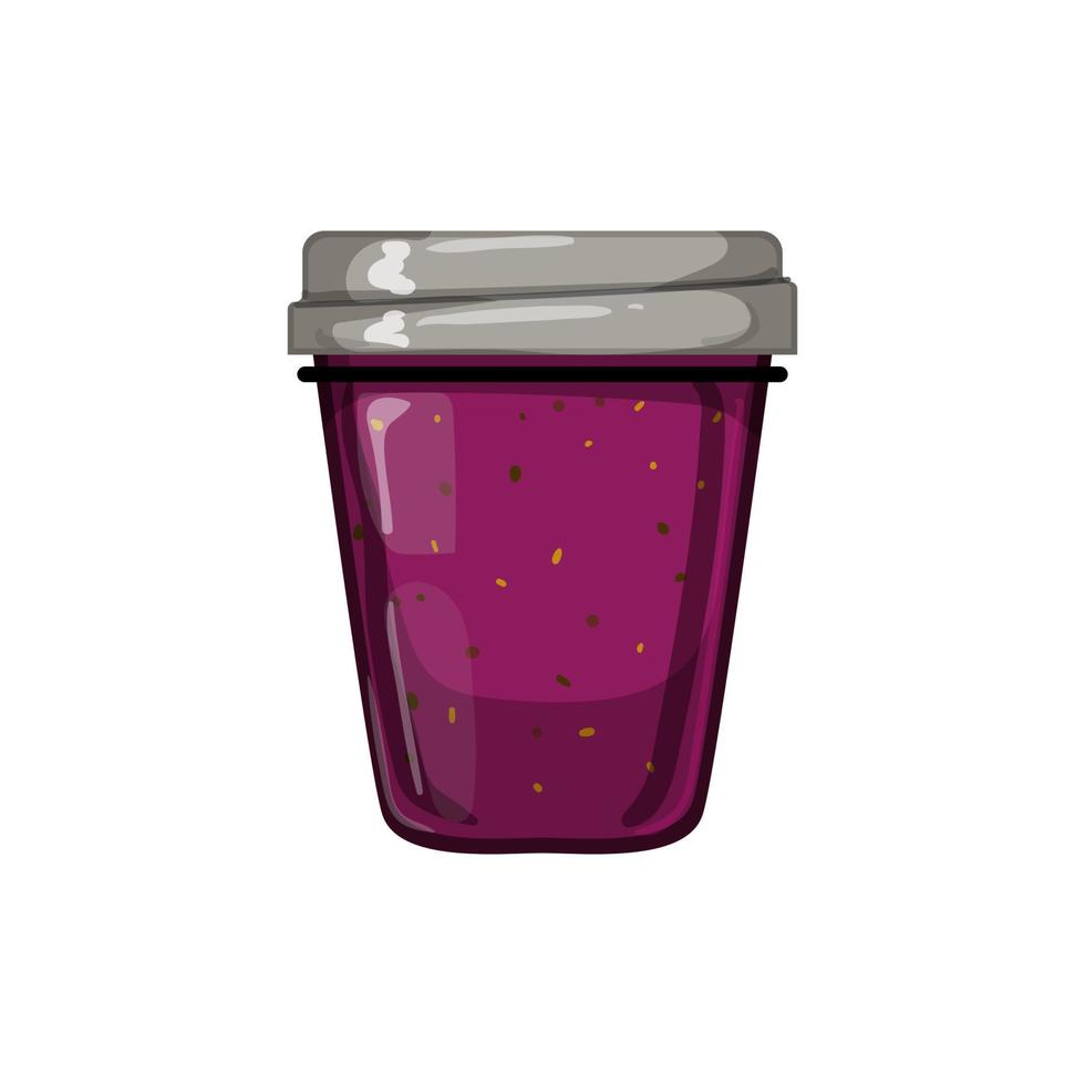 jelly jam fruit food cartoon vector illustration