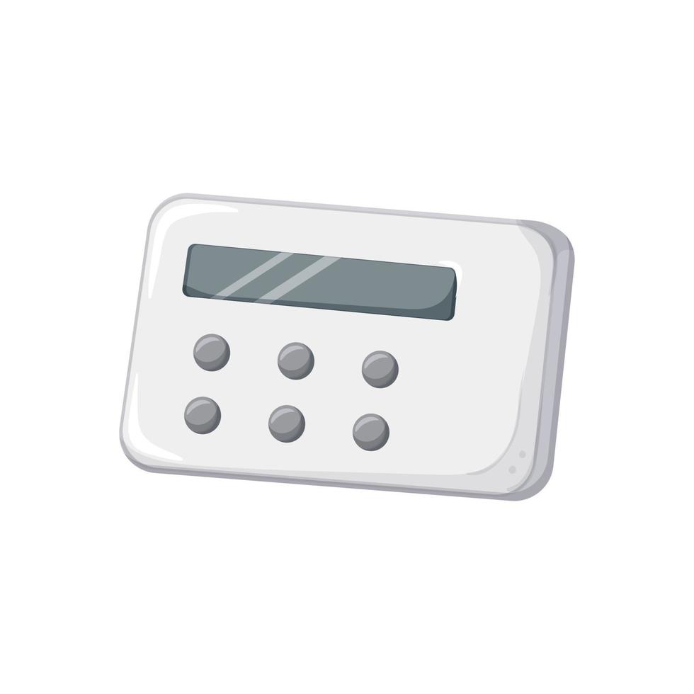 digital kitchen timer clock cartoon vector illustration