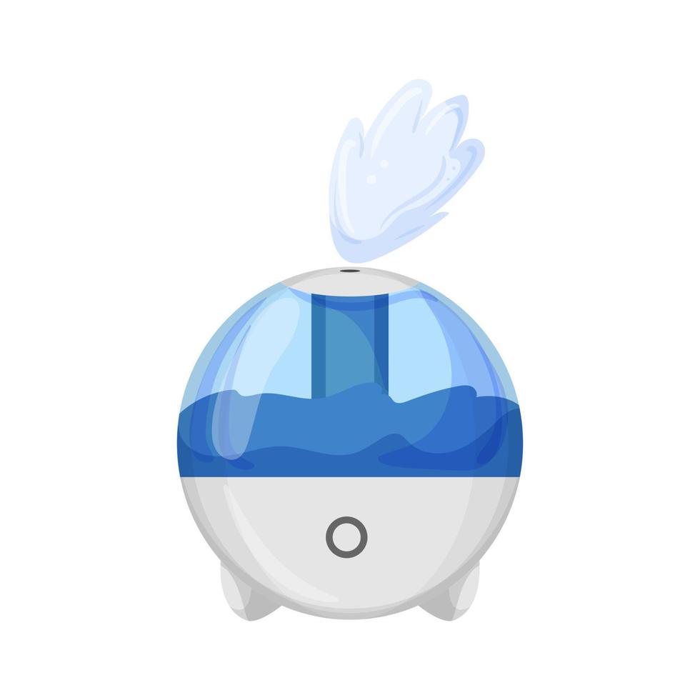 steam humidifier air cartoon vector illustration