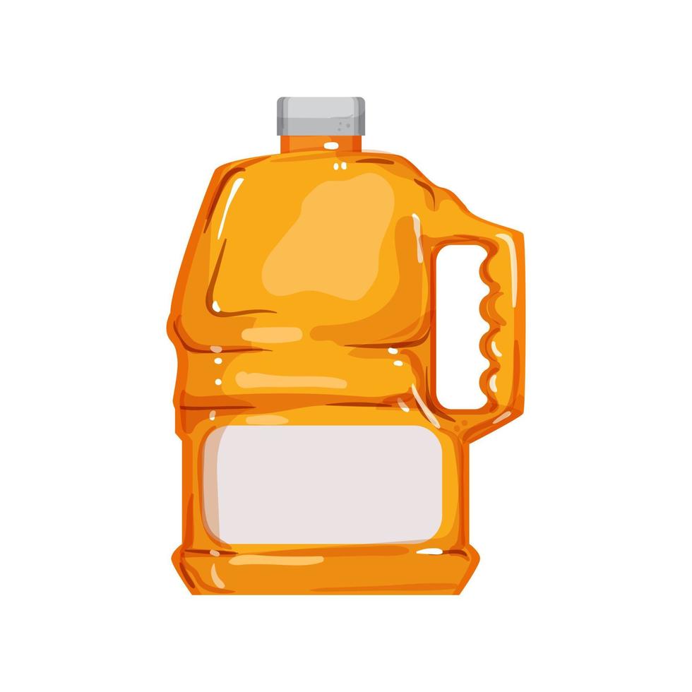 Ilustración de vector de dibujos animados de botella de jugo de comida