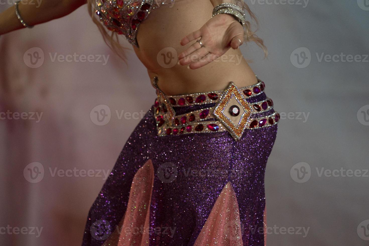 Oriental belly dancer beutiful move photo