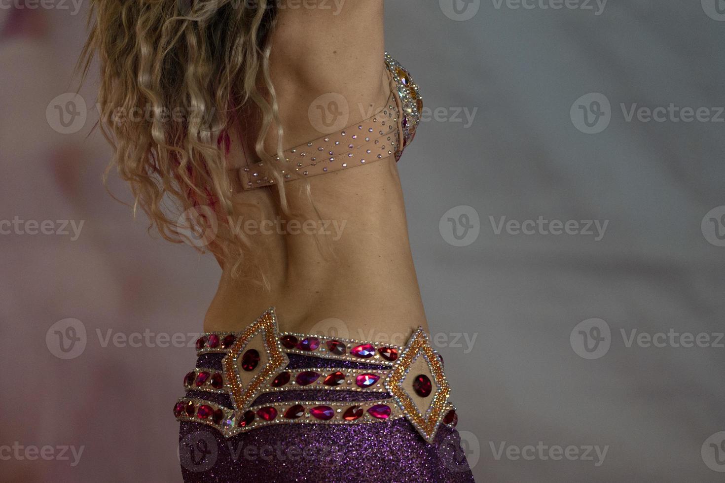 Oriental belly dancer beutiful move photo
