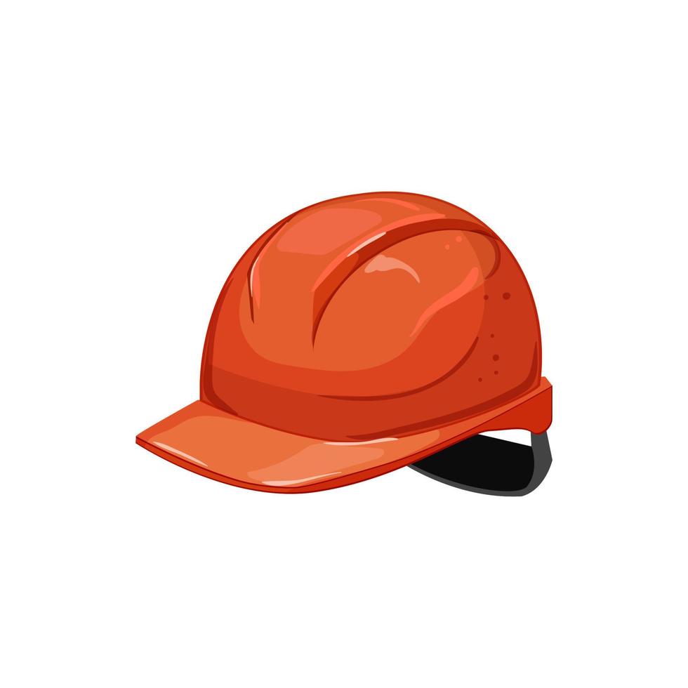 ilustración de vector de dibujos animados de constructor de casco de trabajo