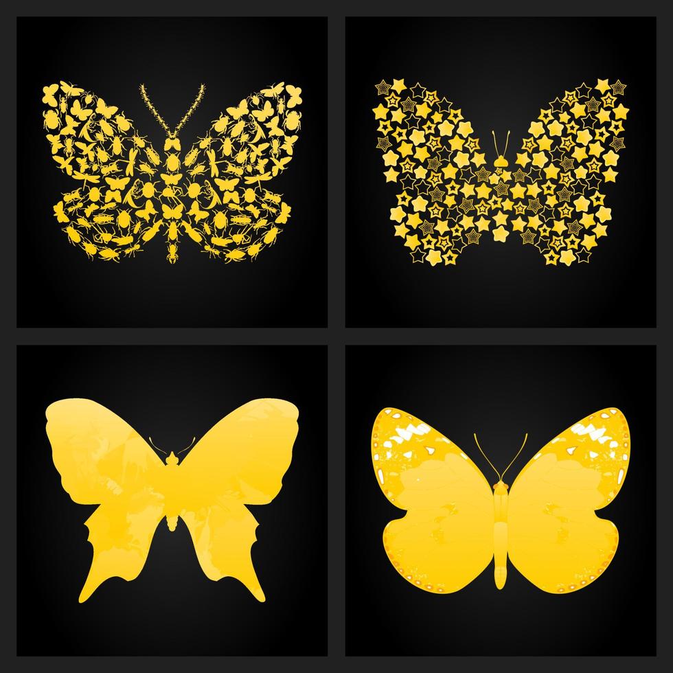 mariposas para el diseño. una ilustración vectorial vector