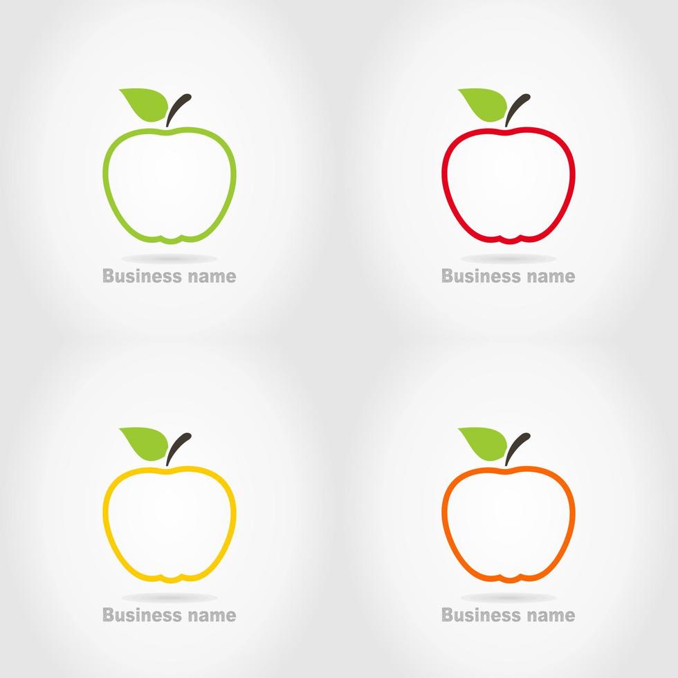 The Apple. Vector illustration