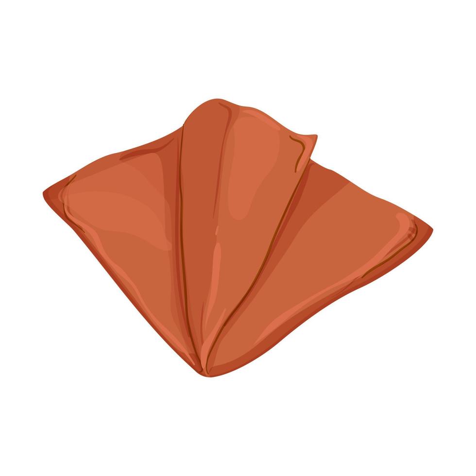 cotton handkerchief towel color icon vector illustration